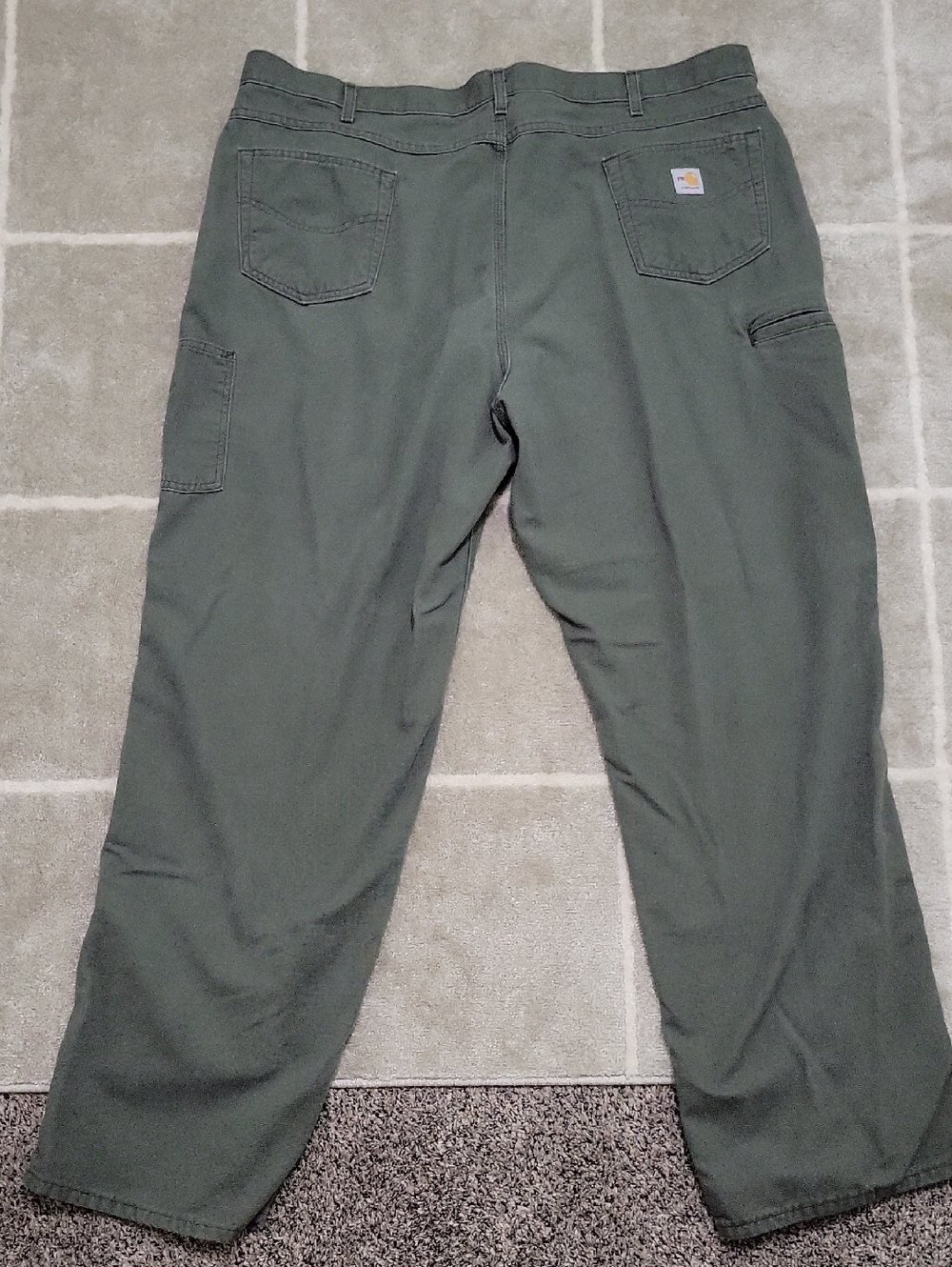 Carhartt FR Men's Dark Olive Green CAT2 2112 Work Pants 46x36 Fire Resistant